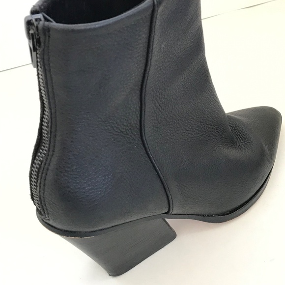 DOLCE VITA Issa Ankle Boots Leather Pointed Toe Black Women’s Size 9.5 Booties - Picture 12 of 16